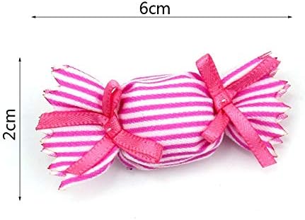 Patches 21Pcs Cloth Art Candy Shape Patches Handmade Padded Appliques for Headwear Crafts Decoration Accessories 2x6cm Clothing Repair Decoration Patches(Black)