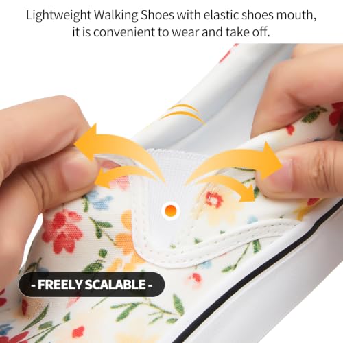 Image of Women's Canvas Slip On Sneakers Non Slip Loafers