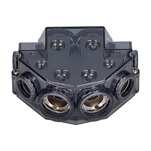 Divisor de áudio automotivo de 6 vias, distribuidor de energia de aterramento, divisor de cabo de at