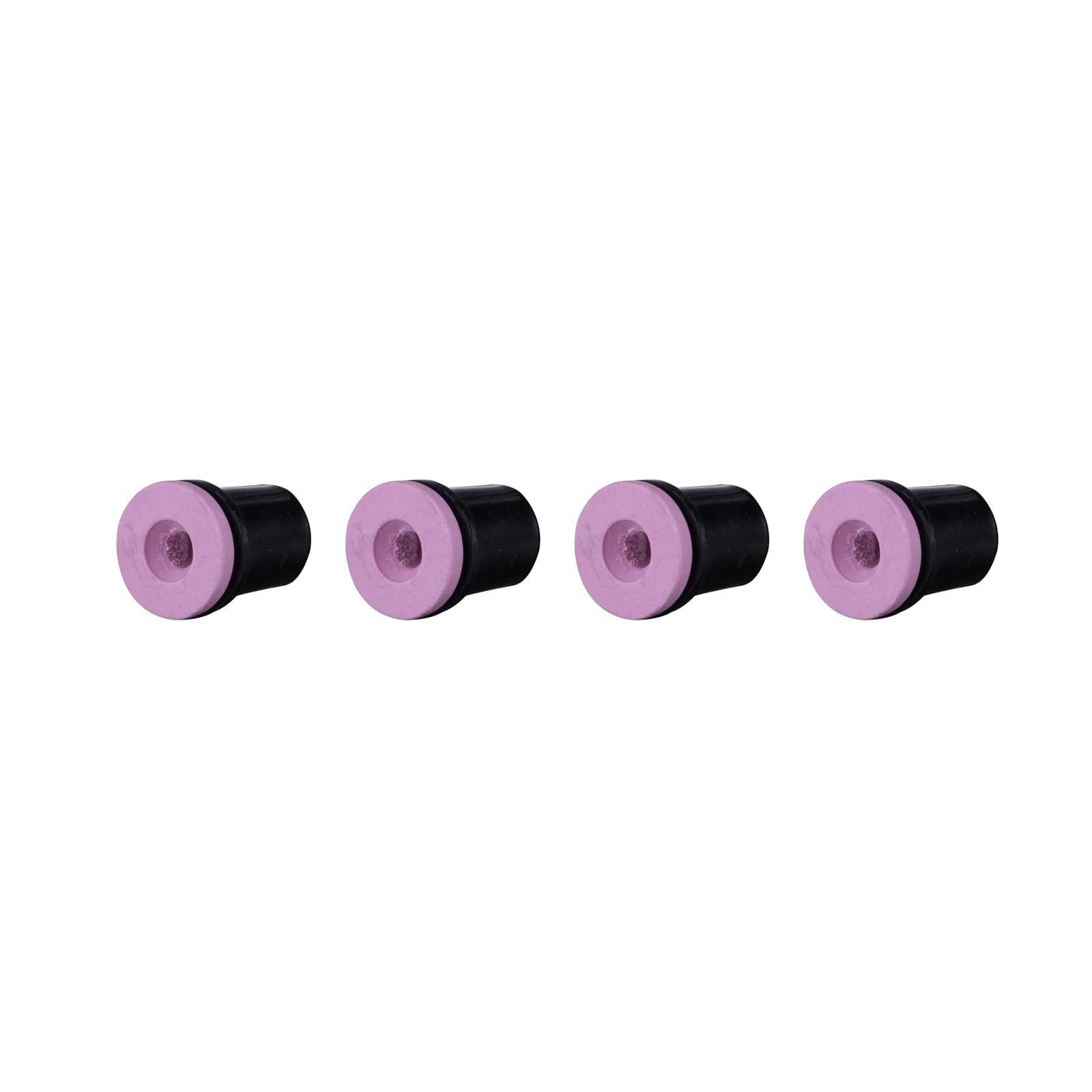 SwitZer 4PCS 5mm Ceramic Sand Blasting Gun Nozzles Replacement Blast Gun Tips Black & Pink Wear-Resistant Nozzle Set for Sandblasting Cabinet, Abrasive Blasting Gun Accessories
