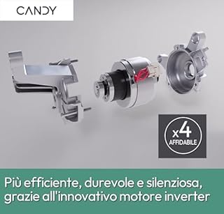 Candy Smart Pro CRO EH10N2TE-S, Asciugatrice 10KG, Pompa di Calore, Connetività Wi-Fi + BLE, App HOn, Woolmark Certification, Rumorosità (dB) 64, 85 x 59.6 x 58.5 cm(A x L x P cm), Bianca - Classe D