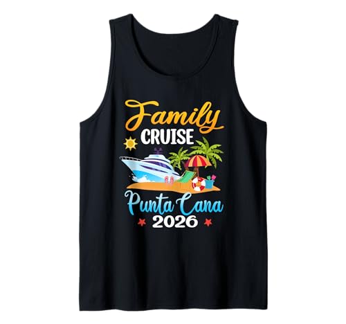 Family Cruise Punta Cana 2026 Summer Matching Vacay Trip Tank Top