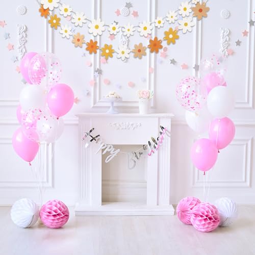 Pancartas de margaritas de colores para decoraciones de fiesta infantil y baby shower boho 6