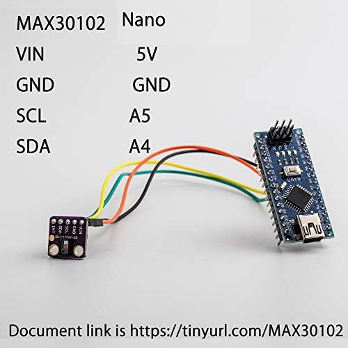 Blood Oxygen Sensor Heart Rate Click GY-MAX30102 Sensor Optical Heart-Rate Monitor Module for Arduino