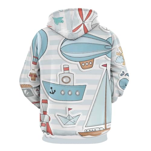 Sweats à capuche manche longue UMENG pull unisexe doux taille S