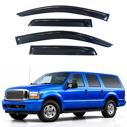 Image of IG Window Visors Fit for 2003-2005 Ford Excursion, Out-Channel Rain Guards Vent Wind Deflectors 4PC, Car Accessories for 03-05 Excursion