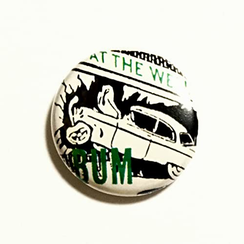 �ʃo�b�W 25mm BUM �o�� At The Wall Punk Power Pop Glam Garage Punk �p���[�|�b�v �O�������b�N �K���[�W�p���N