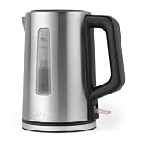 Salter Rapid Boil Kettle – 1.7L Capacity, 360° Swivel Base, Removable Limescale Filter, Water Level Indicator, Stainless Steel, Boil Dry Sensor, Auto Shut-Off, Strix Controller, 3000 W