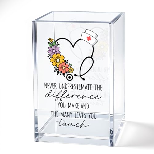 JQYCJTR Never Underestimate The Difference You Acrylic Pencil Pen Holder