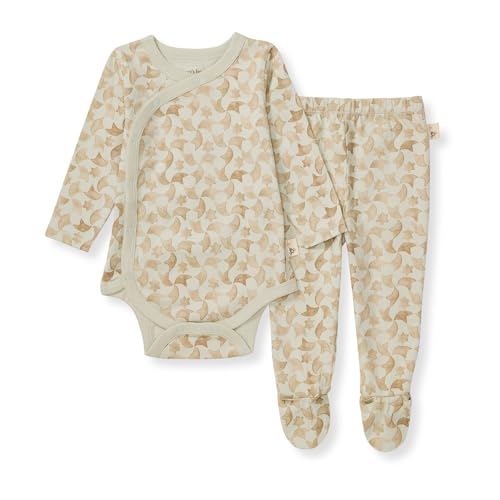 Image of Burt's Bees Baby Unisex Bodysuit and Pant Set, 100% Organic Cotton