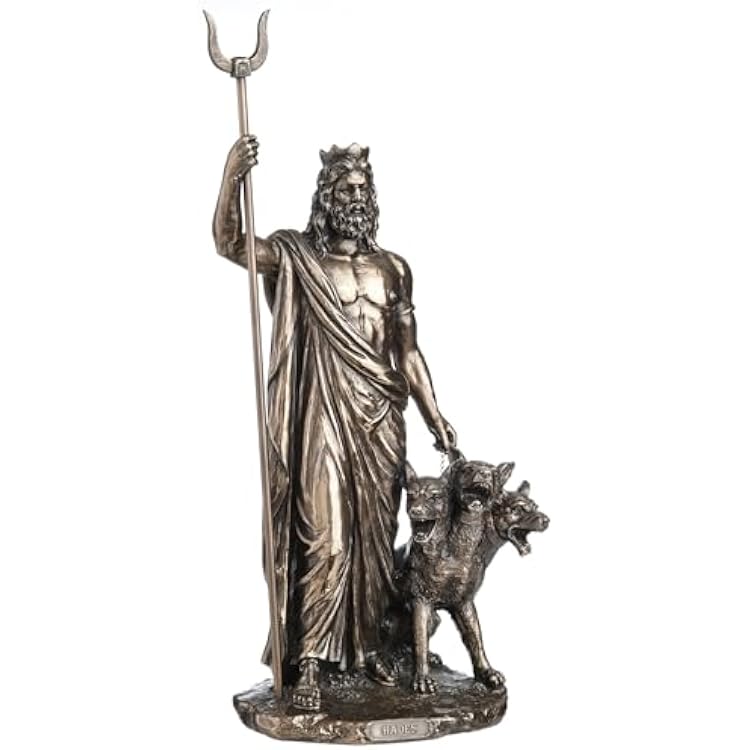 Veronese Design 12 7/8 Inch Hades Greek God of The Underworld Cold Cast Resin Bronze Finish Statue Home Decor Gift