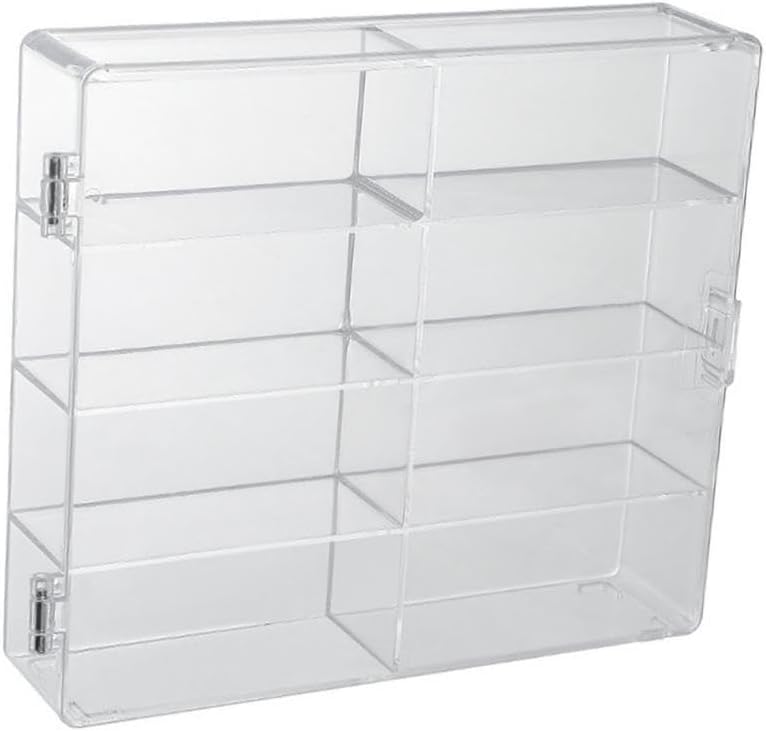 1/32 Scale Model Cars Storage Case, Model Cars Clear Showcase Holds 8 Toy Cars, Stackable Vehicles Toy Collector Dustproof Multipurpose Acrylic Storage Box for Collectibles Mini Figure