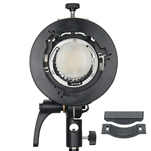 Godox S2 Flash S-Type Bracket With Bowens Mount For Godox V1 Ad200Pro Etc Round Head Flash Series And Ad400Pro Ad200 V860Ii Tt685 Tt600 Tt350 Series Speedlite,Direction-Adjustable Handle #TOP2