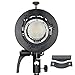 Godox S2 Flash S-Type Bracket with Bowens Mount for Godox V1 AD200Pro etc Round Head Flash Series and AD400Pro AD200 V860II TT685 TT600 TT350 Series Speedlite,Direction-Adjustable Handle