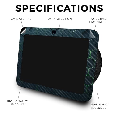 Image of Carbon Fiber Skin Compatible with Amazon Echo Show 8 (3rd Gen, 2023) - Acid Hex - Premium 3M Vinyl Protective Wrap Decal Cover - Easy to Apply, Crafted in The USA by MightySkins