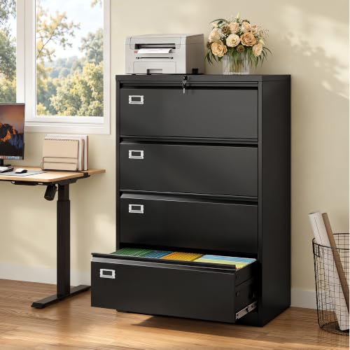 DEVAISE 4-Drawer Lateral Filing Cabinet