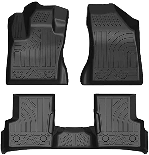 1 jeu Voiture Caoutchouc Tapis de sol pour Jeep Renegade 2015-2019 5Seat, Accessoires intérieurs de tapis de voiture antidérapants imperméables à couverture complète tous temps Cover
