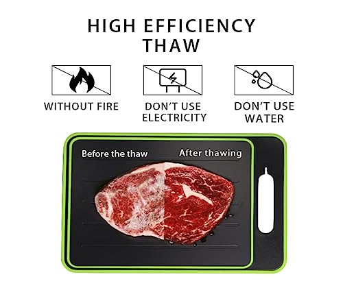 4 In 1 Defrosting Tray Cutting Board Thawing Plate And Chopping Board Defrosting Board Thawing Tray For Frozen Meat Food #TOP1