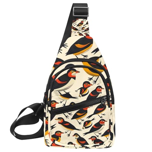 Mochila cruzada Myna de entrenamiento con correa ajustable y diseño ergonómico multicolor