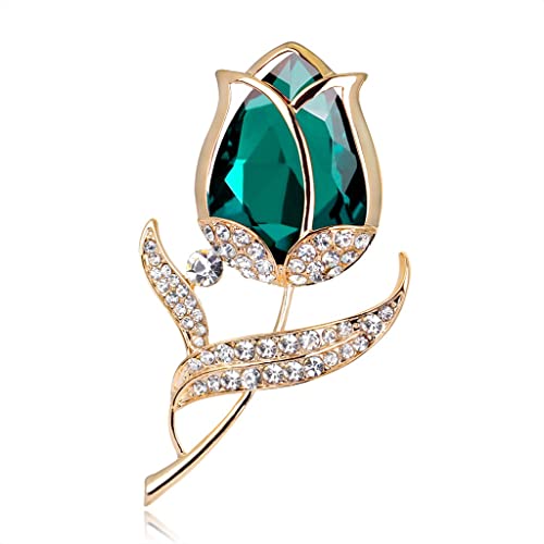 Broche en verre chic et corsage de tempérament à offrir en cadeau pour femme
