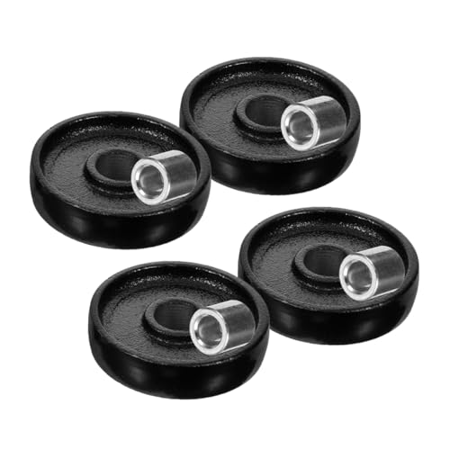 TOPPERFUN Rueda de Gato de Metal 2 Toneladas 4 Piezas Reemplazables Rueda Delantera Accesorio para Gato Hidráulico Estabilidad y Maniobrabilidad Automotriz