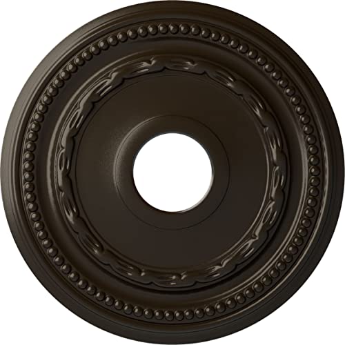 Ekena Millwork CM15FESHF 15-3/8" x 3-5/8" x 1" Federal Ceiling Medallion, Stone Hearth