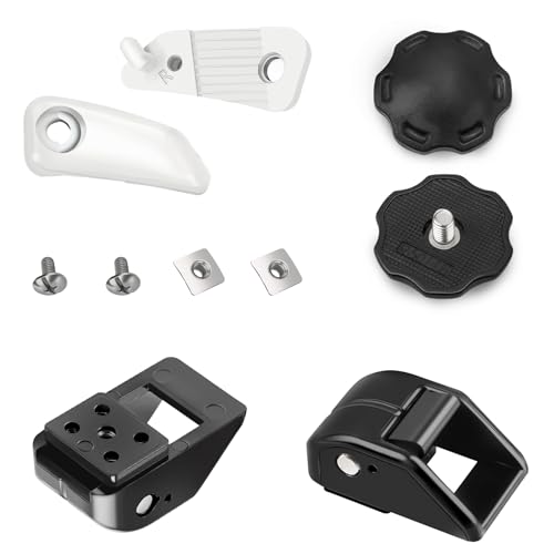 Football Helmet Chin Strap Fastener Set for Riddell Speedflex Helmet, Football Chin Strap Cam Lock Housing and Thumb Screws for Speedflex Chinstrap, Football Part