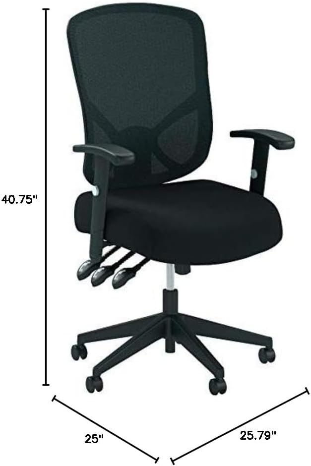 Sadie Customizable Ergonomic High-Back Mesh Task Chair with Arms and Lumbar Support - Ergonomic Computer/Office Chair (HVST121)