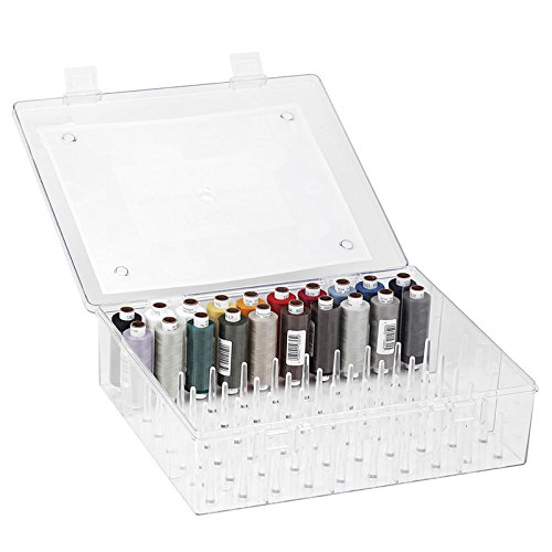 Nähwelt Flach Garnbox für 80 Konen, gefüllt mit 20 Rollen Troja jeweils 500m (0,0045 €/m)