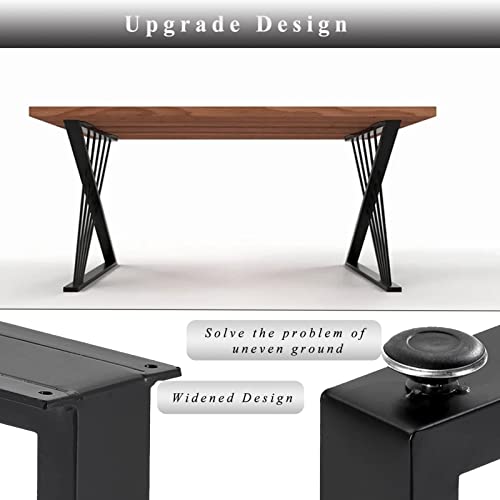 Zsyhcx Table Legs，Metal Table Legs Heavy Duty Metal Desk Legs Set Of 2 Diy Industrial Furniture Dining Table Legs 28 Inch Cast Iron Legs Computer Desk Legs ( Color : A , Size : 28In*24In ) #TOP5