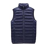 【Poches zippées】 : la veste matelassée pliable pour homme a des poches avec fermeture éclair. La poche avec fermeture éclair n'est pas facile à faire tomber les objets, et il est plus sûr de ranger vos effets personnels tels que : cartes, portefeuilles, téléphones portables, clés, etc.