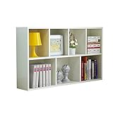 HTLLT Storage Shelf Floating Shelves Bookshelf, Bookcase Floor Simple Wall Table Students with Simpl