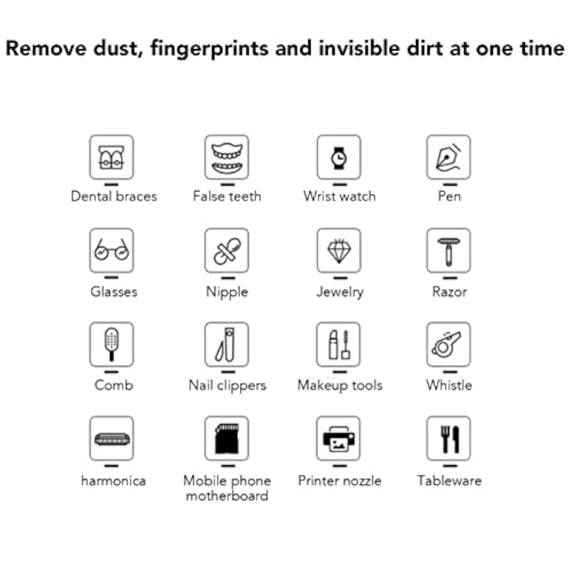 Ultrasonic Cleaning Machine, Low Noise 480ml Cleaner