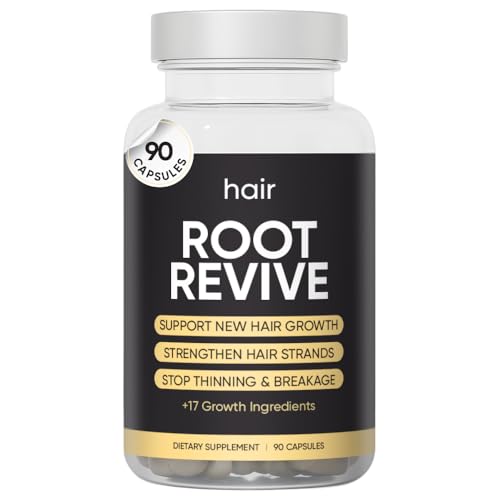 Root Revive Capsules – 90 Capsules | Supports Healthy, Thicker-Looking Hair | with Black Seed, Bamboo & Pumpkin Seed Extracts, Biotin & 17 Growth Ingredients