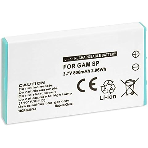 Batería recargable de alto rendimiento para Nintendo Gameboy Advance SP Cover