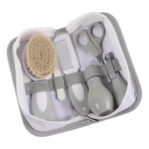 Baby Grooming Kit for Newborn with Nail Clippers and Brush