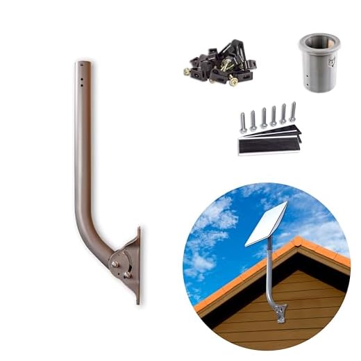 SatelliteSale Universal J Pipe Antenna Mast 1-5/8″ Diameter, Compatible with Dish Network Satellite Dishes 22 Inches Long