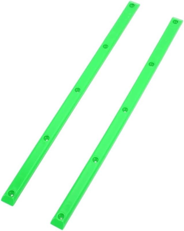 2Pcs Skateboard Rib Bones Rails 36.5x1.7cm Flexible ABS Guardrails with Mounting Screws Skateboard Edge Protector Accessories for Longboard Skateboard​