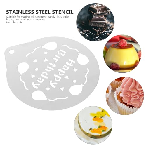 Cabilock Coffee Stencil 3.74In Stainless Steel Printing Mold for Latte, Cappuccino, Cake, and Cookie Decorating Baking Essentials - Image 4