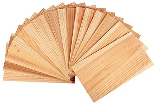 Langxinese Wider 12 PK, Cedar Planks for Grilling Salmon,10\"x 5.75\" Better Smoking, Add Smoky Flavor to Salmon, Veggies, Restaurant Quantity