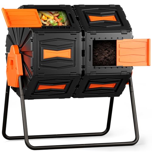 7 Best Large Compost Containers for Eco-Friendly Enthusiasts 1 Compost Tumbler Dual Chamber Rotating Composter