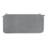 FUNHOME Outdoor Bench Cushion Covers,42' x 18' x 3', No Insert! Patio Cushion Covers Replacement for Outdoor Furniture,Water Resistant Patio Loveseat Cushion Covers 1 Pack, Grey(Covers ONLY)