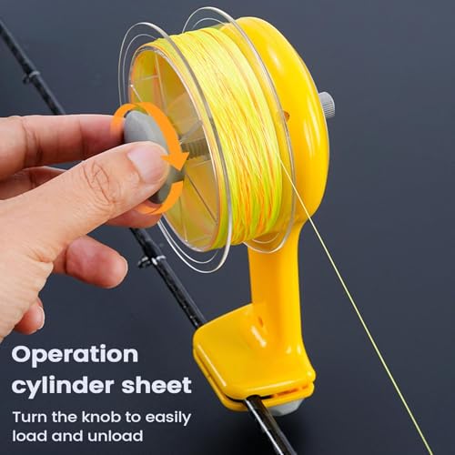Bobinadora de carretes de línea para pescadores en rutas de camping y pesca 5