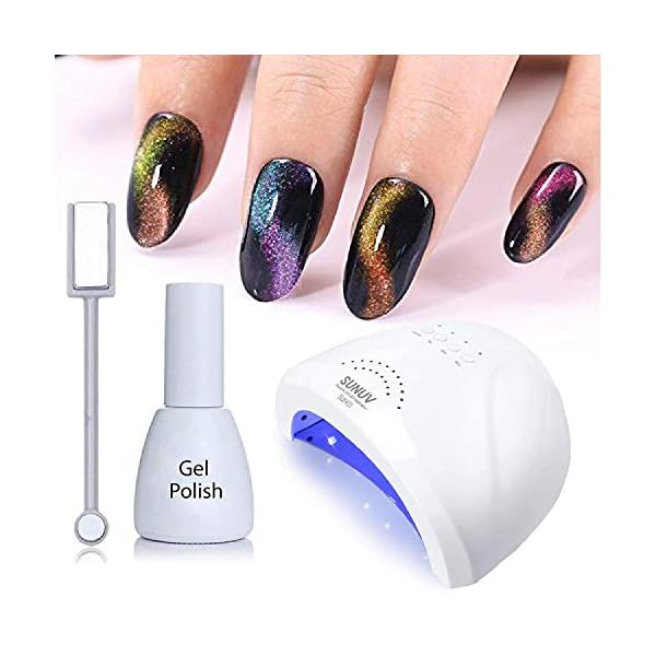 UV-LED-Nail-Lamp-SUNUV-Gel-Nail-Light-for-Nail-Polish-48W-UV-Dryer-with-3-Timers-SUNone UV LED Nail Lamp, SUNUV Gel Nail Light for Nail Polish 48W UV Dryer with 3 Timers SUNone
