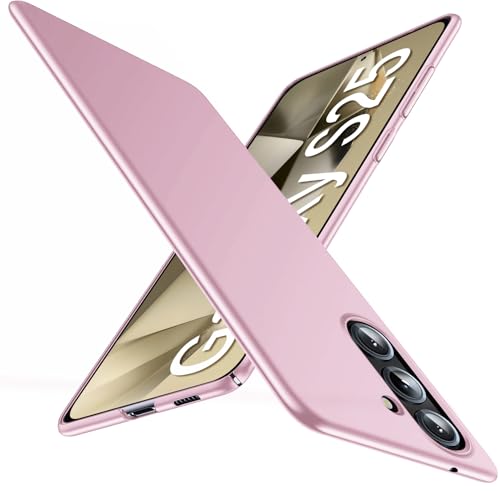 Coque Samsung S25 5G antichoc et antidérapante fine rose