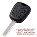 OcioDual Carcasa de Remplazo para Llave Peugeot 307 406 Funda Mando sin...