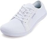 WHITIN Women's Minimalist Barefoot Shoes Wide Toe Box Zero Drop Sneakers Fashion Size 8 Road Gym Fashion W81 Running Flat Walking Workout White 39