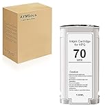 AYMSous Compatible Ink Cartridge Replacement for HP 70 C9448A for HP Designjet Z2100 Z3100 Z3100PS Z3200 Z3200PS Z5200 Z5400 Printers (Matte Black 130ML)
