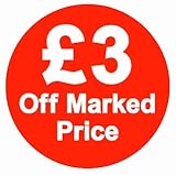  £’ S Off Markiert Price Stickers - Pack 300