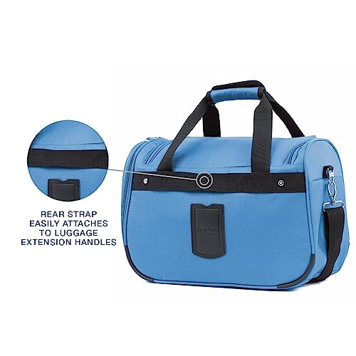 Travelpro Maxlite 5 Softside Lightweight Underseat Carry-On Travel Tote, Overnight Weekender Bag, Men And Women, Azure Blue, 18-Inch #TOP2